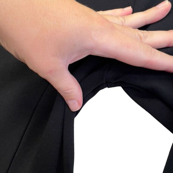 Athleta Wanderer Ponte Dress Long Sleeve Black Size XS Stretch Pockets Zip Up - Picture 15 of 16